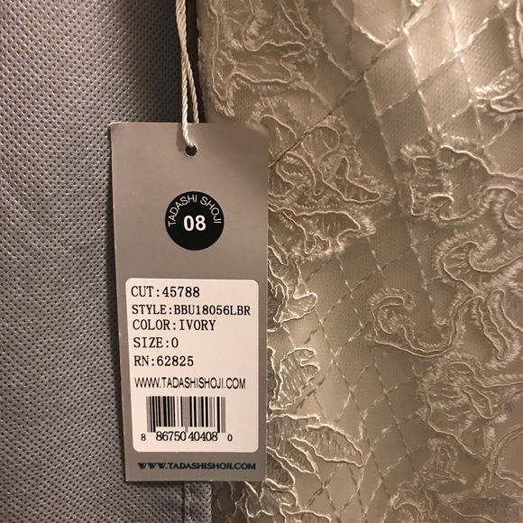 Tadashi Shoji Lace Halter Mermaid Gown - Picture 6 of 8